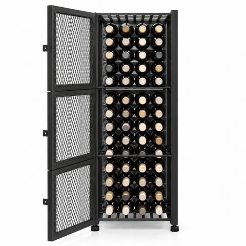 VintageView Case & Crate 48 Bottle Lockable Wine Cabinet