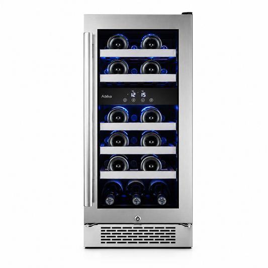 Avallon AWC151DZRH 23 Bottle Dual Zone Built-In Wine Cooler, Right Hinge
