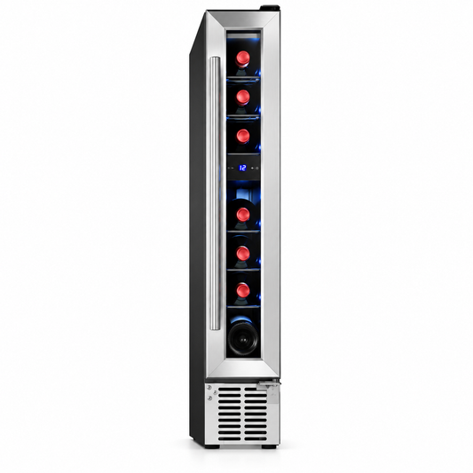 EdgeStar 7 Bottle Built-In Compact Wine Cooler, 6"