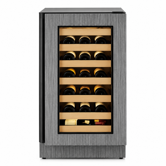 U-Line 2000 Series 31 Bottle Undercounter Wine Cooler, 18"