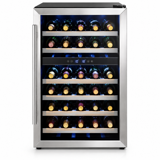 Danby 38 Bottle Dual Zone Freestanding Wine Cooler, 20"