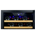 EdgeStar - 20 Inch Wide 44 Bottle Capacity Free Standing Wine Cooler with Reversible Door and LED Lighting - Wine Sanctuary