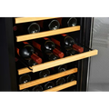 EdgeStar - 20 Inch Wide 44 Bottle Capacity Free Standing Wine Cooler with Reversible Door and LED Lighting - Wine Sanctuary