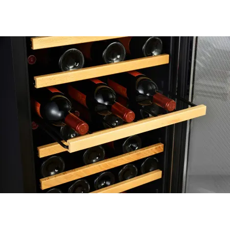 EdgeStar - 20 Inch Wide 44 Bottle Capacity Free Standing Wine Cooler with Reversible Door and LED Lighting - Wine Sanctuary